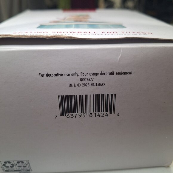 Hallmark Keepsake Skating Snowball & Tuxedo Magic Motion Ornament Christmas 2023 - Picture 8 of 12